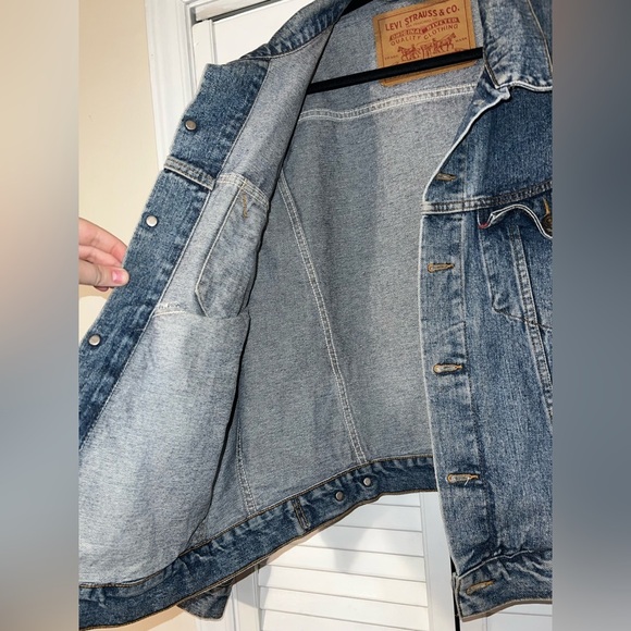 Vintage 90s Men's Levi's 70598 Button Down Denim Trucker Jacket Size - Picture 3 of 16